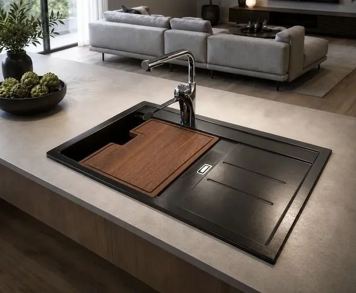 Granberg quartz composite accessible kitchen sink