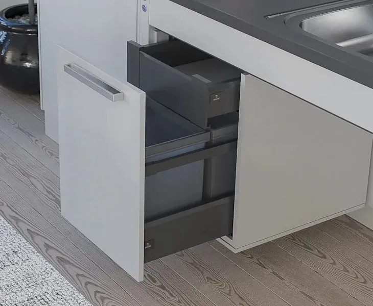 Granberg waste sorting and under sink storage for Centerlift 6490