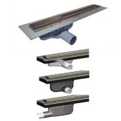 Purusline Living 600mm Linear Drain, Bronze Frame & Tile Insert - Outlet Choice