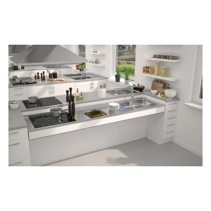 Sit-on sinks with Shallow Bowl & Hob Cut-out