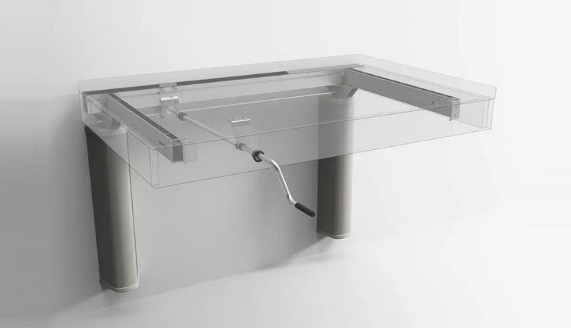 Ropox manually adjustable kitchen worktop system